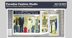 Desktop Screenshot of paradisefashionstudio.com